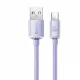 Baseus Crystal Shine Series cable USB cable for fast charging and data transfer USB Type A - USB Type C 100W 2m purple (CAJY000505)