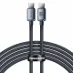 Baseus Crystal Shine Series cable USB cable for fast charging and data transfer USB Type C - USB Type C 100W 2m black (CAJY000701)