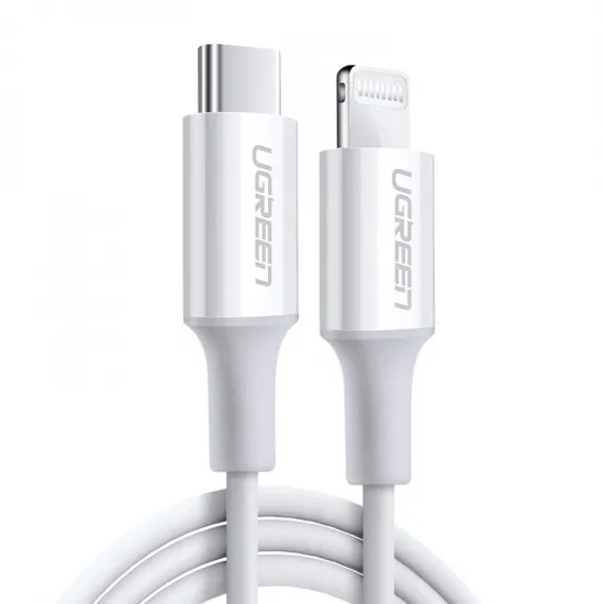 Ugreen US171 Lightning - USB-C PD cable 20W 3A 480Mb/s 1.5m - white