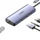 Ugreen Multifunktionsadapter HUB USB Typ C - 3 x USB / Ethernet RJ-45 / Micro USB grau (CM252)