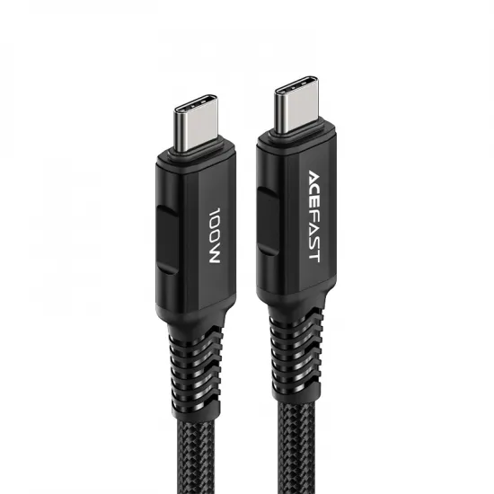 Acefast cable USB Type C - USB Type C 2m, 100W (20V / 5A) black (C4-03 Black)