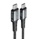 Acefast C1-03 USB-C - USB-C PD QC cable 60W 3A 480Mb/s 1.2m - gray