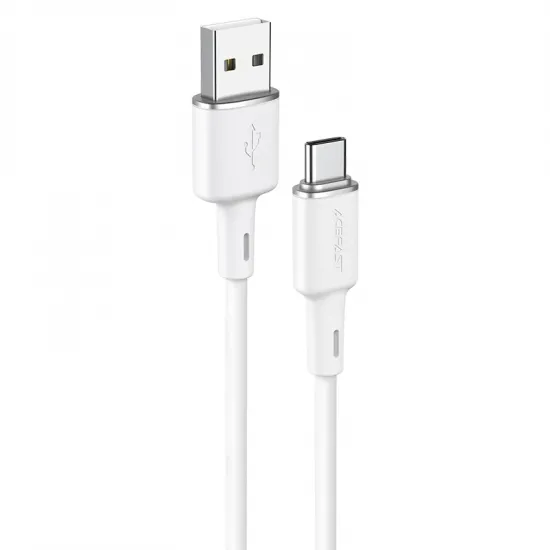 Acefast USB cable - USB Type C 1.2m, 3A white (C2-04 white)