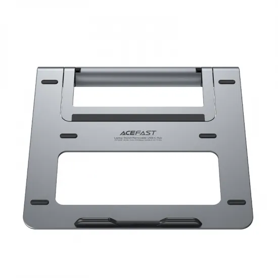 Acefast HUB multifunctional laptop stand USB Type C - 2x USB 3.2 Gen 1 (3.0, 3.1 Gen 1) / TF, SD / HDMI 4K@60Hz / RJ45 1Gbps / PD 3.0 100W (20V/5A) gray (E5 Plus space gray)