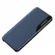 Eco Leather View Case Elegantes Flip Cover mit Standfunktion Poco M4 Pro 5G Blau