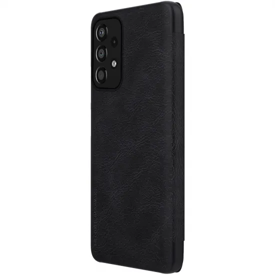 Nillkin Qin Case Case for Samsung Galaxy A33 5G Camera Protector Holster Cover Flip Case Black