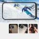 Clear 3in1 case for iPhone 12 Pro frame gel cover black