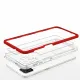 Clear 3in1 Case for Samsung Galaxy A12 5G Frame Gel Cover Red