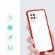 Clear 3in1 Case for Samsung Galaxy A42 5G Frame Gel Cover Red