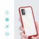 Clear 3in1 case for Samsung Galaxy A03s (166) frame gel cover red