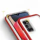 Clear 3in1 case for Samsung Galaxy A03s (166) frame gel cover red