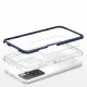 Clear 3in1 Case for Xiaomi Redmi 10 Frame Gel Cover Blue