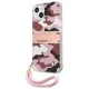 Guess GUHCP13MKCABPI iPhone 13 6.1&quot; pink/pink hardcase Camo Strap Collection