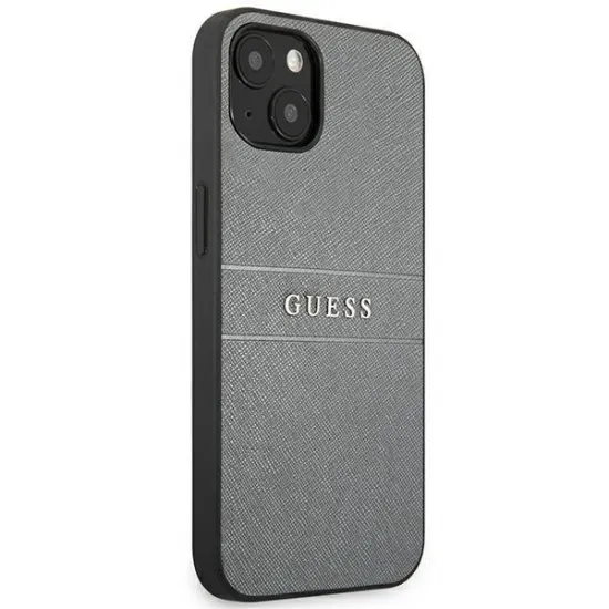 Guess GUHCP13SPSASBGR iPhone 13 mini 5.4&quot; grey/grey Saffiano Strap