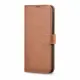 iCarer Haitang Leather Wallet Case Leather Case for Samsung Galaxy S22 + (S22 Plus) Wallet Housing Cover Brown (AKSM05BN)