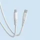 Dudao TGL3C USB-C - USB-C PD cable 100W 6A 1m - white