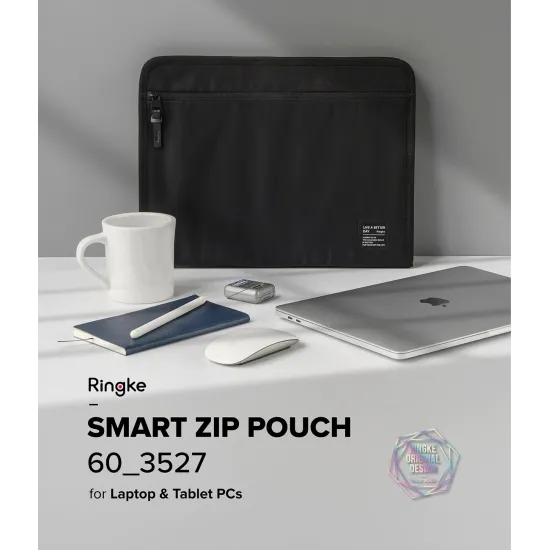 Ringke Smart Zip Pouch for a laptop up to 13&quot; with a stand - navy blue