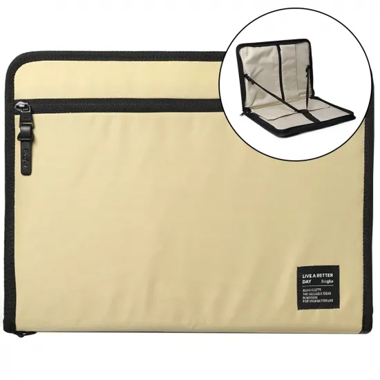 Ringke Smart Zip Pouch for a laptop up to 13&quot; with a stand - beige