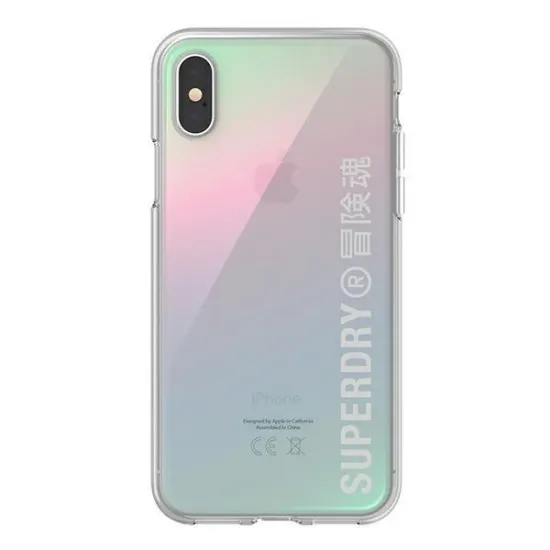 SuperDry Snap iPhone X/Xs Clear Case Gra dient 41584