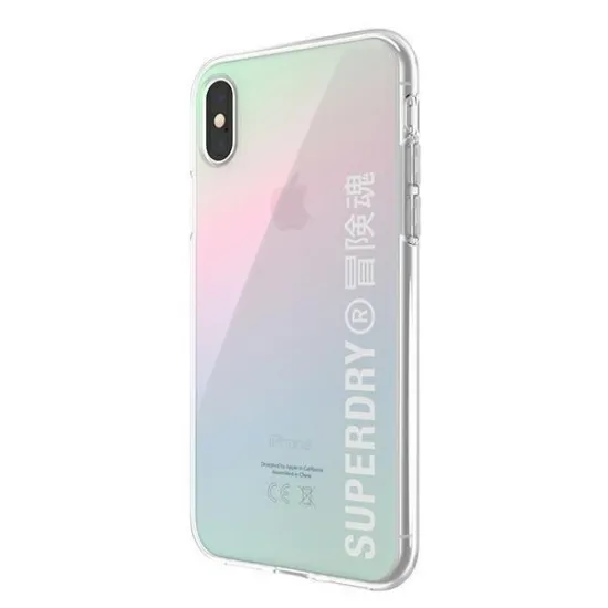 SuperDry Snap iPhone X/Xs Clear Case Gra dient 41584