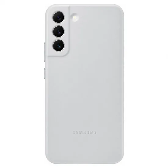 Samsung Leather Cover genuine leather case for Samsung Galaxy S22 + (S22 Plus) light gray (EF-VS906LJEGWW)