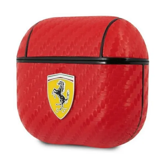 Ferrari FESA3CARE AirPods 3 cover red/red On Track PU Carbon