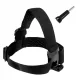 Headband for GoPro, DJI Osmo Action, EKEN, SJCam, Insta360 action cameras + long mounting screw black