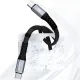 Dudao L10C USB-C - USB-C PD cable 100W 5A 0.23m - black