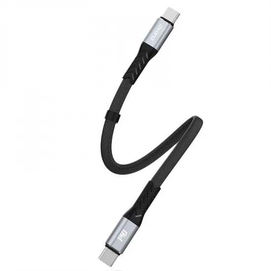 Dudao L10C USB-C - USB-C PD cable 100W 5A 0.23m - black