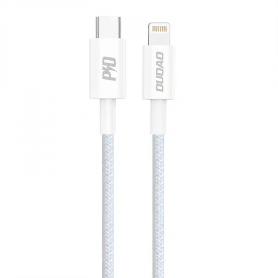 Dudao L6E cable USB Type C - Lightning PD 20W 1m white (L6E)
