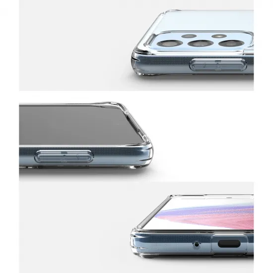 Ringke Fusion Matte TPU-Hülle mit Rahmen für Samsung Galaxy A73 durchscheinend