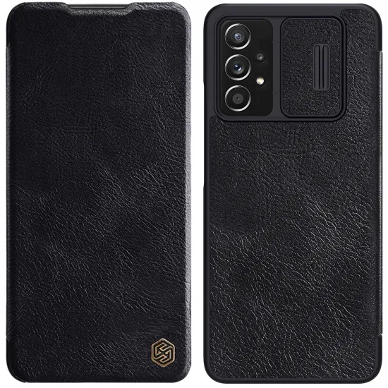 Nillkin Qin leather holster case for Samsung Galaxy A73 black