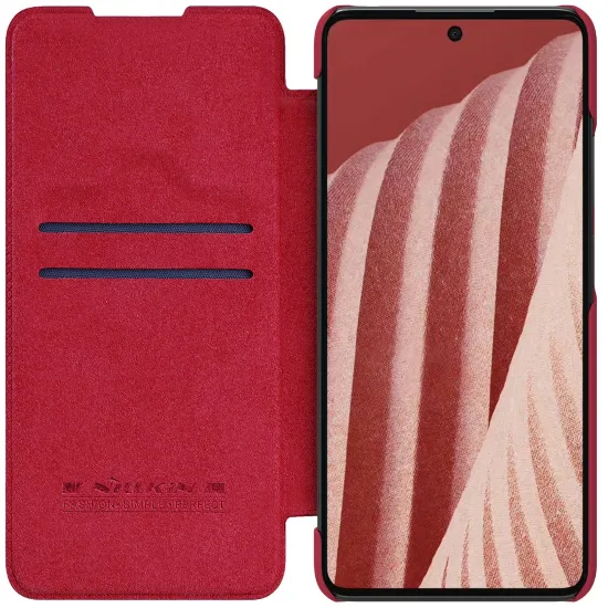 Nillkin Qin leather holster case for Samsung Galaxy A73 red