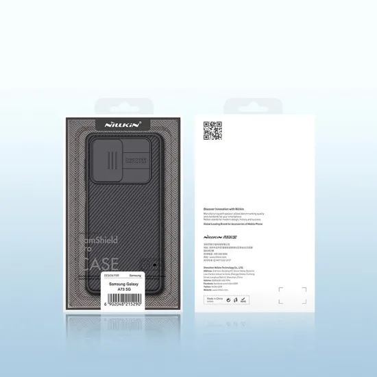 Nillkin CamShield Pro Case Gepanzerte Gehäuseabdeckung Kameraschutz für Samsung Galaxy A73 Schwarz