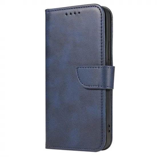 Magnet Case Elegant case cover flip cover with stand function for Xiaomi Redmi Note 11S / Note 11 blue