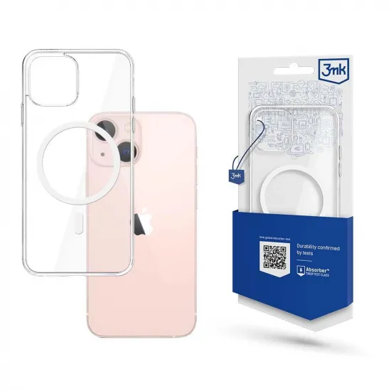 Case for iPhone 13 mini compatible with MagSafe series 3mk MagCase - transparent