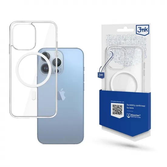 Case for iPhone 13 Pro compatible with MagSafe from the 3mk MagCase series - transparent