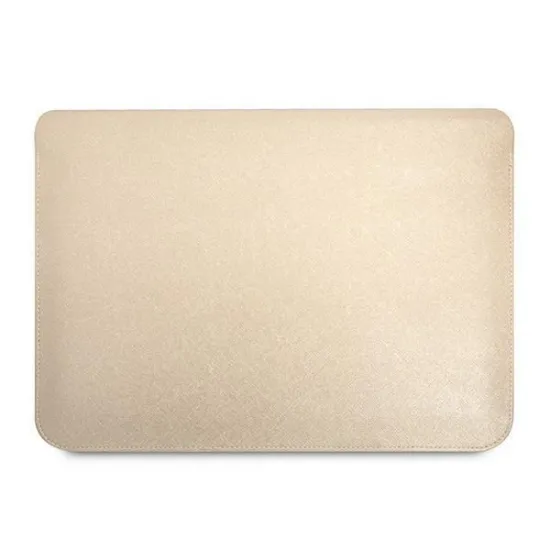 Guess Saffiano Triangle Logo case for a 16&quot; laptop - beige