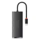 Baseus Lite Series HUB adapter USB Type C - 4x USB 3.0 25cm black (WKQX030301)