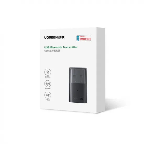 Ugreen Bluetooth Adapter für Playstation / Nintendo Switch Kopfhörer schwarz (CM408)