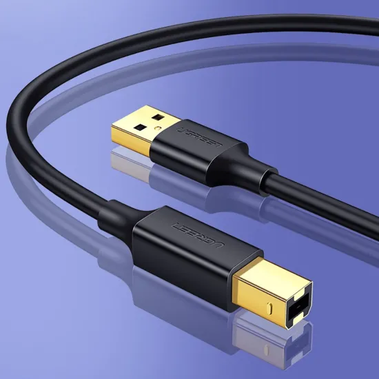 Ugreen USB Type B printer cable (male) - USB 2.0 (male) 480 Mbps 2 m black (US135 20847)