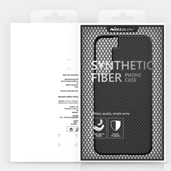 Nillkin Synthetic Fiber Case gepanzerte Schutzhülle für Samsung Galaxy S22+ (S22 Plus) schwarz