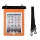 Waterproof PVC tablet case - orange