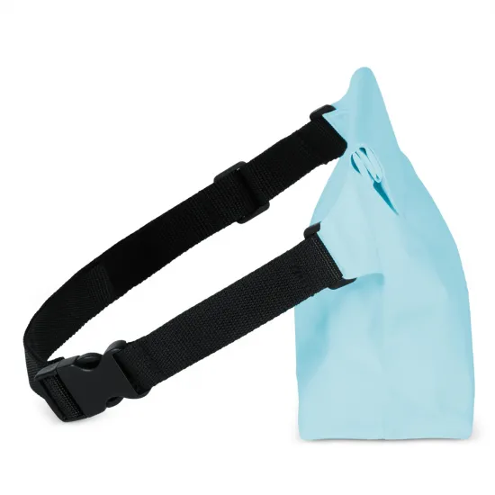 Wasserdichte PVC-Tasche / Hüfttasche – hellblau