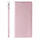 Magnet Strap Case for iPhone 12 Pro Pouch Wallet + Mini Lanyard Pendant Pink