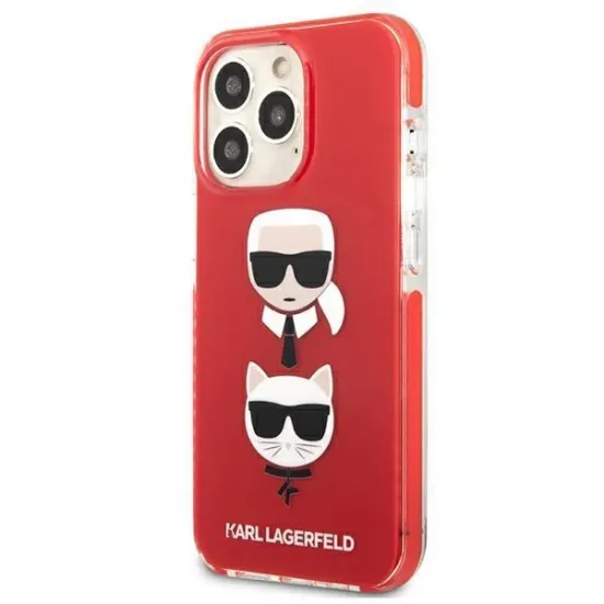 Karl Lagerfeld KLHCP13LTPE2TR iPhone 13 Pro / 13 6,1" hardcase czerwony/red Karl&Choupette Head