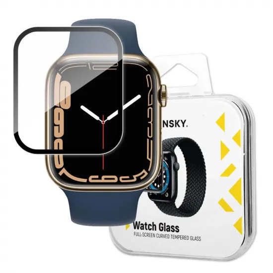 Wozinsky Watch Glass hybrid glass for Apple Watch 7 45 mm black