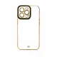 Fashion Case Cover für Xiaomi Redmi Note 11 Pro Gold Frame Gel Cover Schwarz