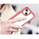 Outer Space Case iPhone 14 Plus hard cover with a gel frame red