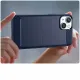 Carbon Case für iPhone 14 Plus flexible Gel-Rückseite blau